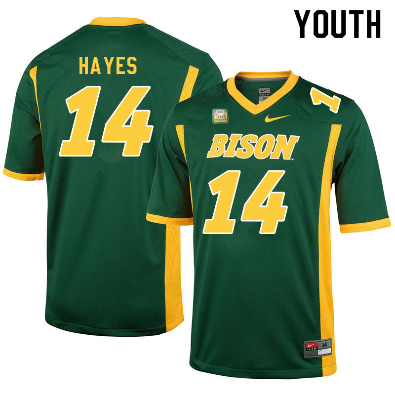 Youth #14 Nathan Hayes North Dakota State Bison College Football Jerseys Sale-Green